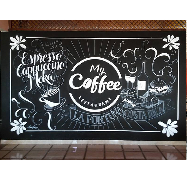 El Tintero Mural Lettering Café