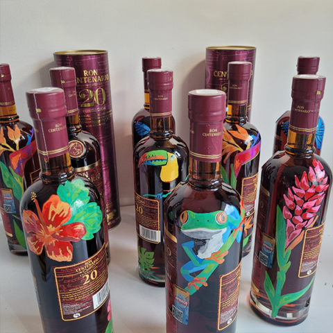 BOTELLAS PINTADAS A MANO