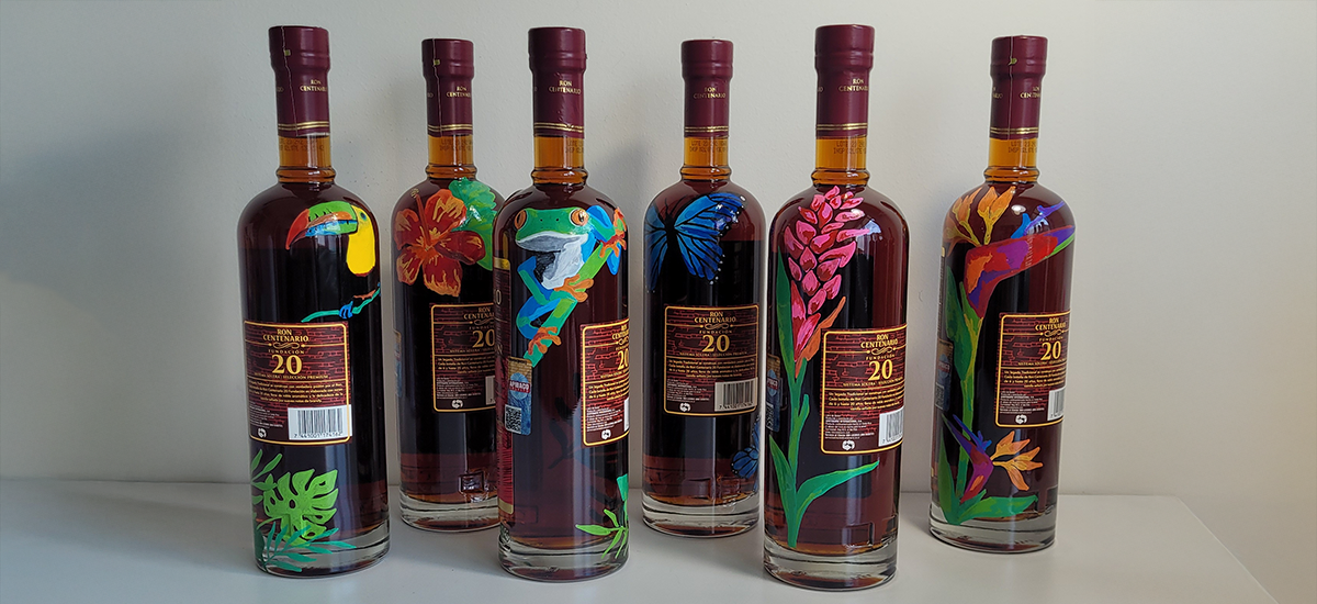Botellas Pintadas a Mano